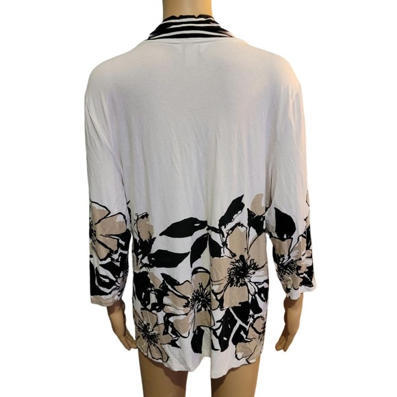 Christopher & Banks V Neck Floral Print Top XL - Picture 4 of 6